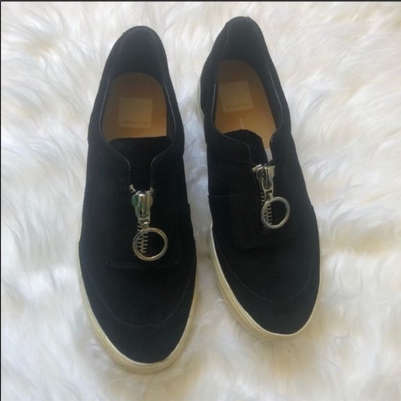 Dolce Vita Shoes - Dolce Vita Black Suede Slip on Sneakers